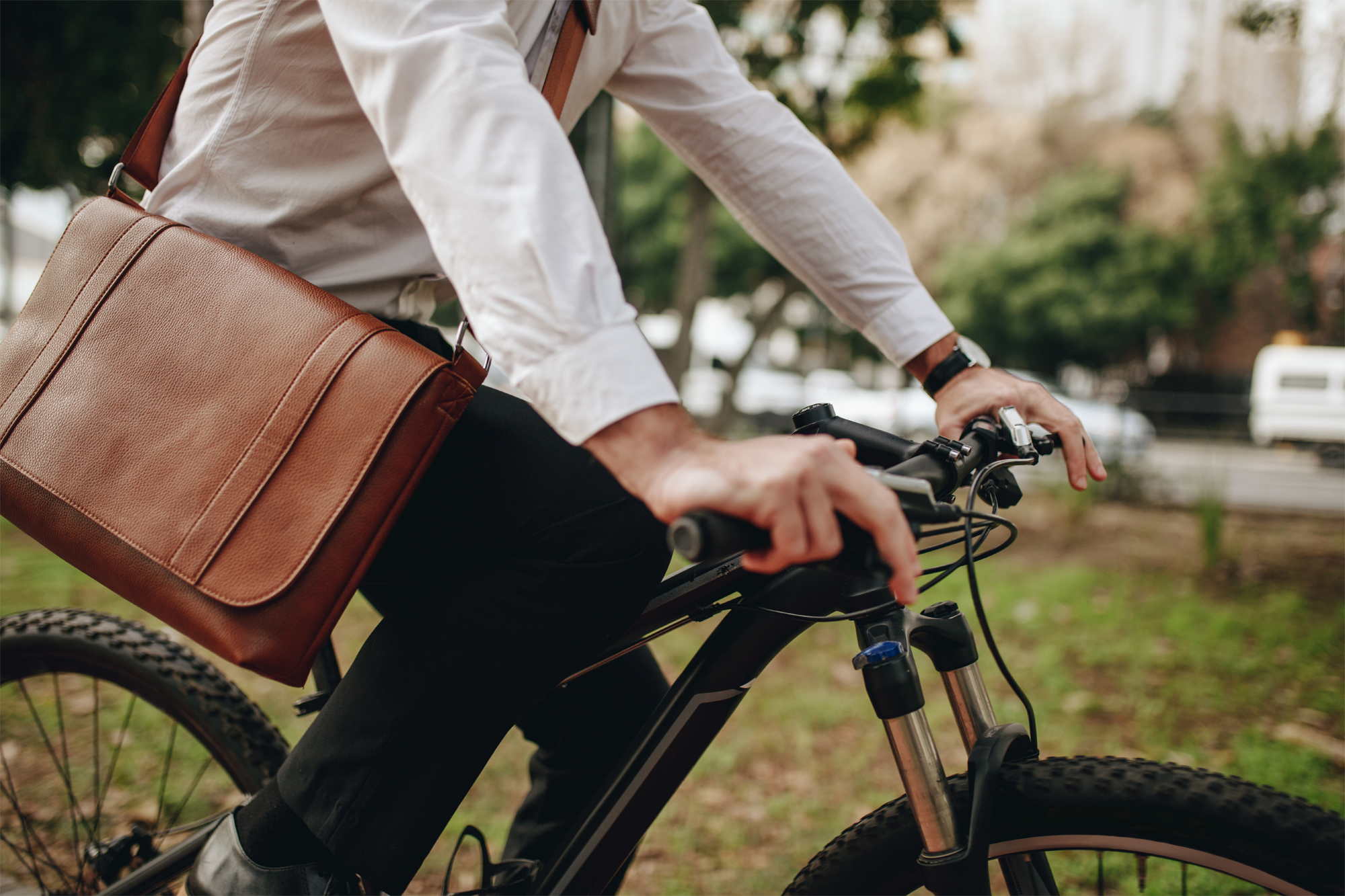 Person on a bicycle