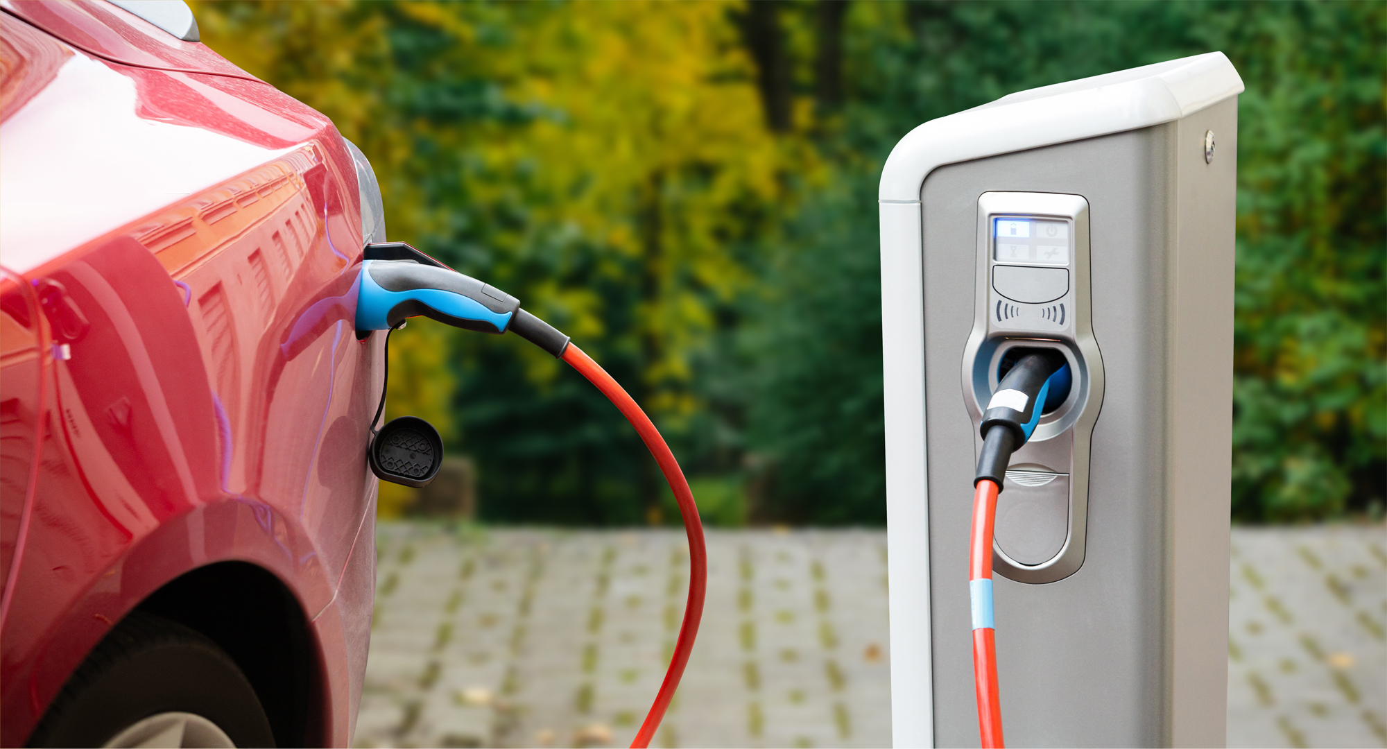 Electric car charging point