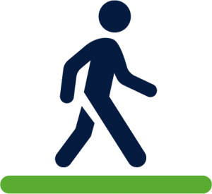 Walking logo