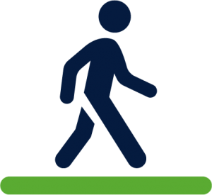 Walking logo